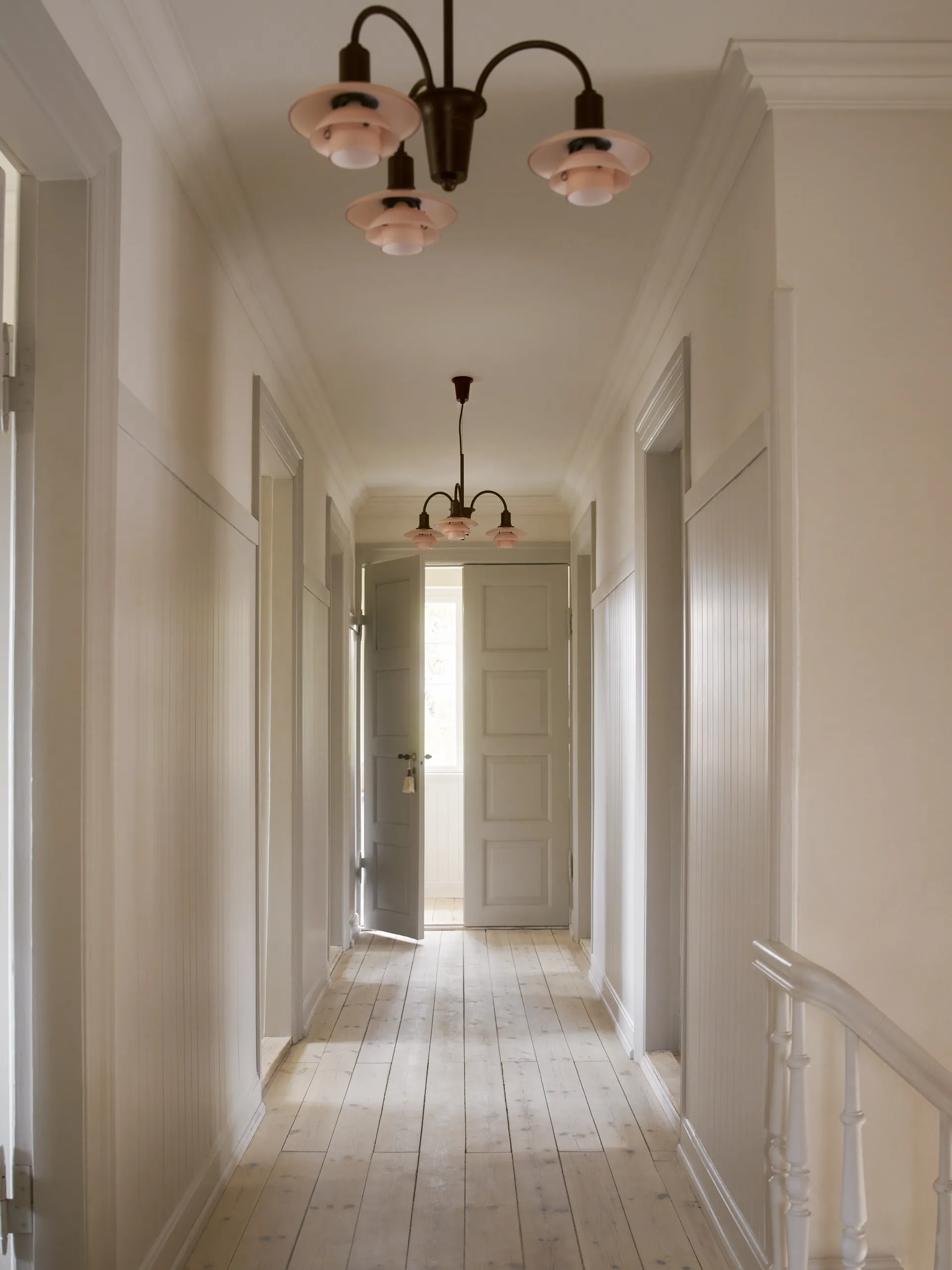 PH 1/1 Chandelier Centenary Edition kroonluchter, Brass-dusty terracotta, 3 armen Louis Poulsen