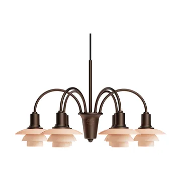 PH 1/1 Chandelier Centenary Edition kroonluchter - Brass-dusty terracotta, 6 armen - Louis Poulsen