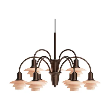 PH 1/1 Chandelier Centenary Edition kroonluchter - Brass-dusty terracotta, 9 armen - Louis Poulsen
