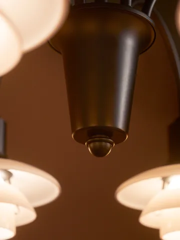 PH 1/1 Chandelier Centenary Edition kroonluchter - Brass-dusty terracotta, 9 armen - Louis Poulsen