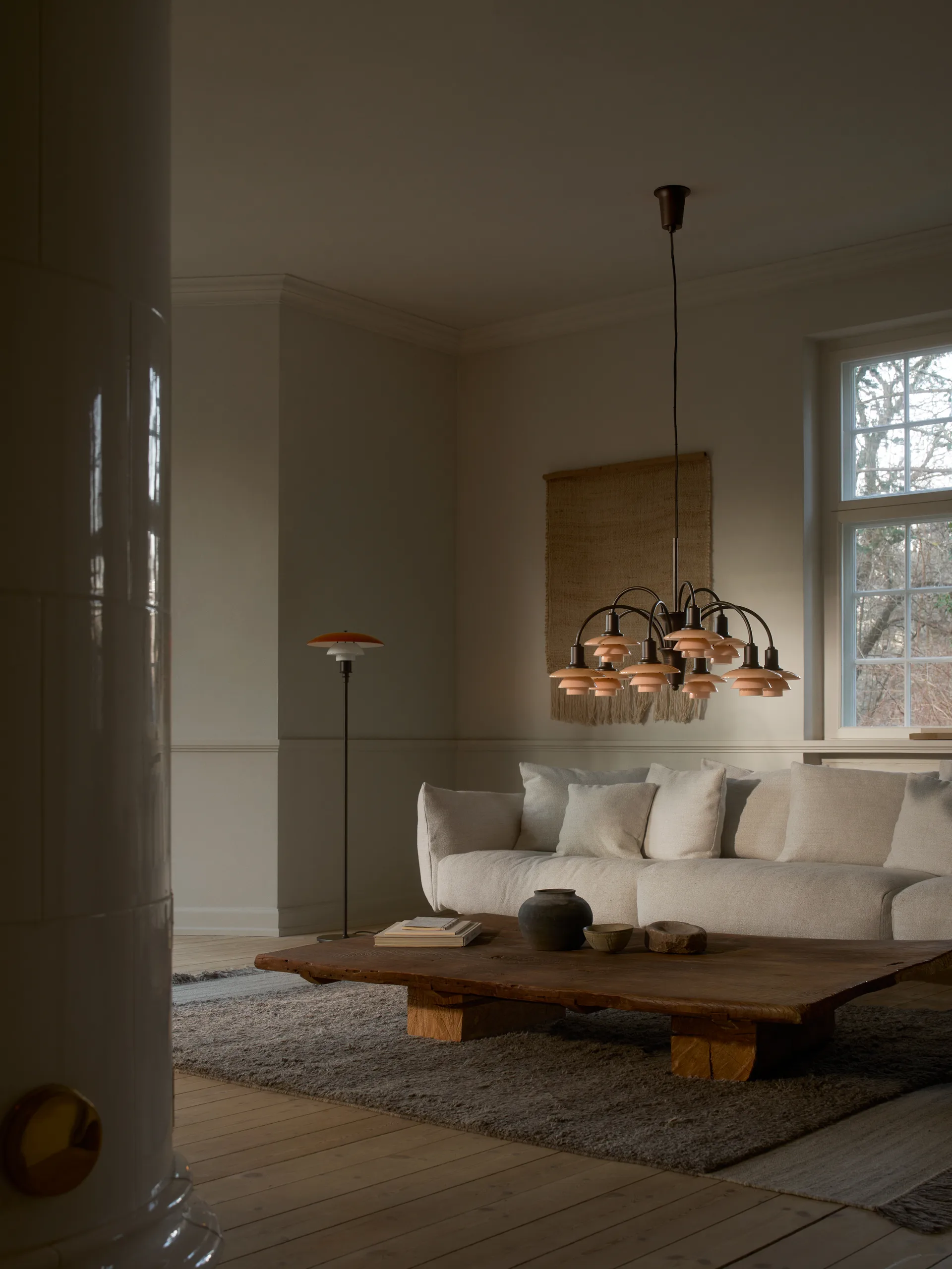 PH 1/1 Chandelier Centenary Edition kroonluchter, Brass-dusty terracotta, 9 armen Louis Poulsen