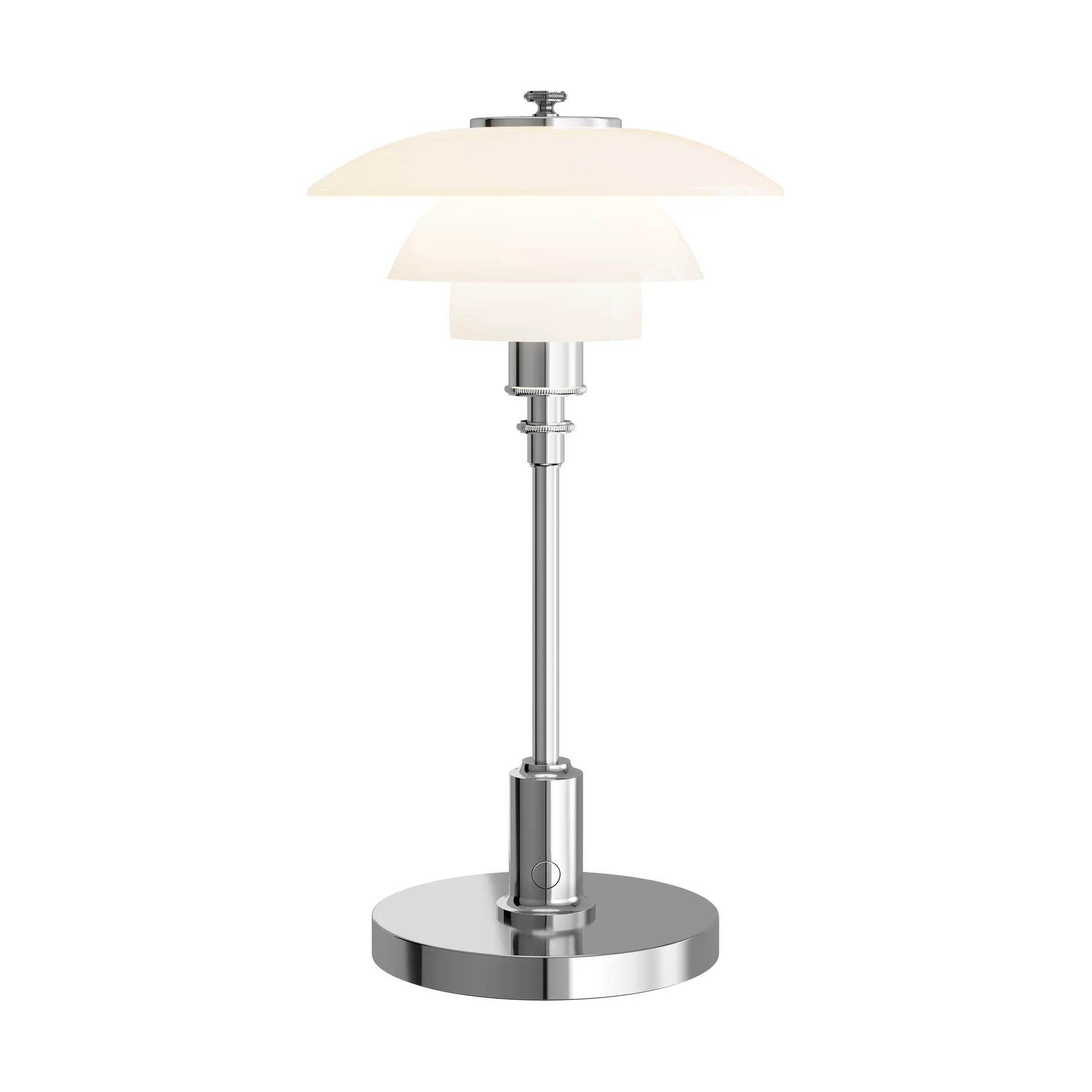 PH 1/1 draagbare tafellamp, Verchroomd Louis Poulsen