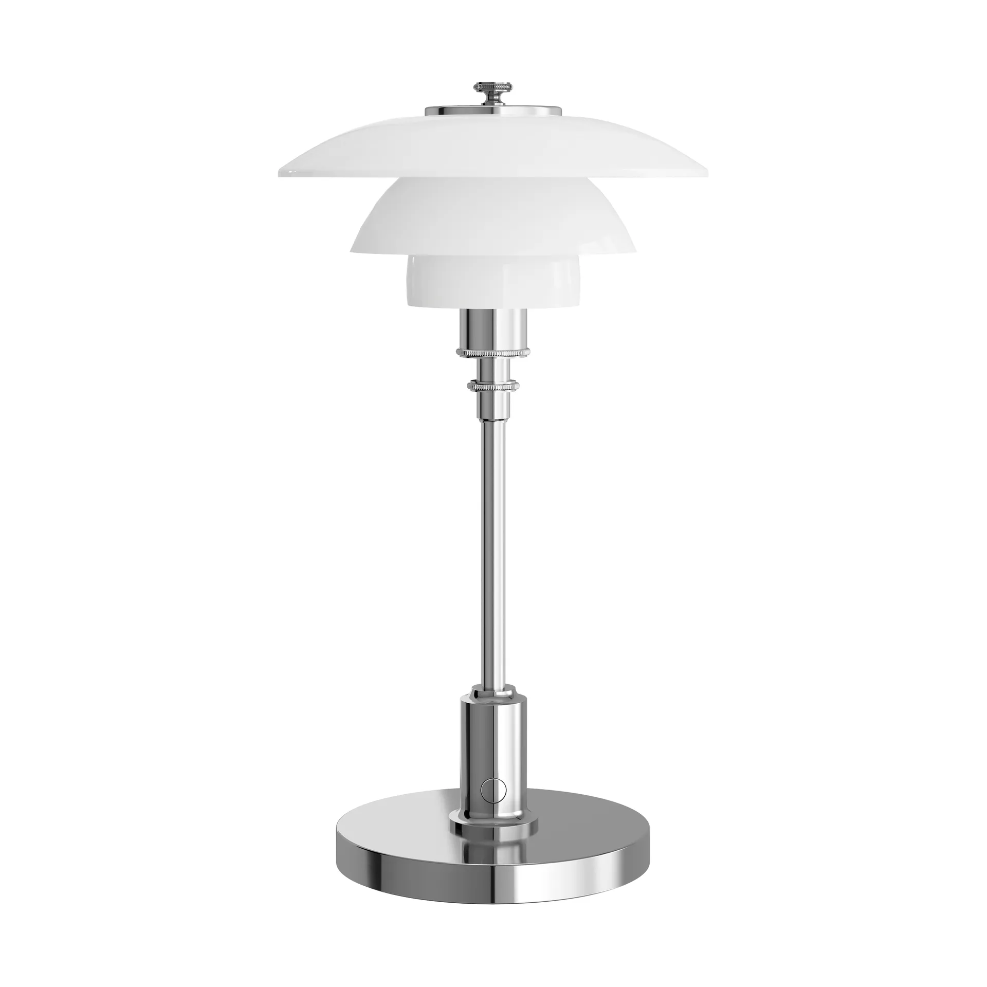 PH 1/1 draagbare tafellamp, Verchroomd Louis Poulsen