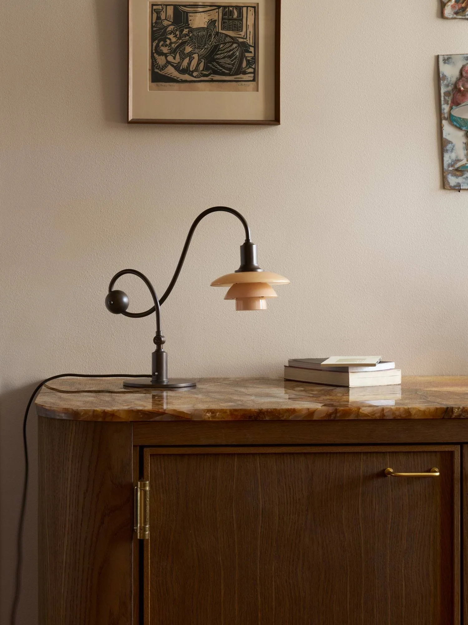 PH 1/1 Piano tafellamp, Dusty terracotta Louis Poulsen