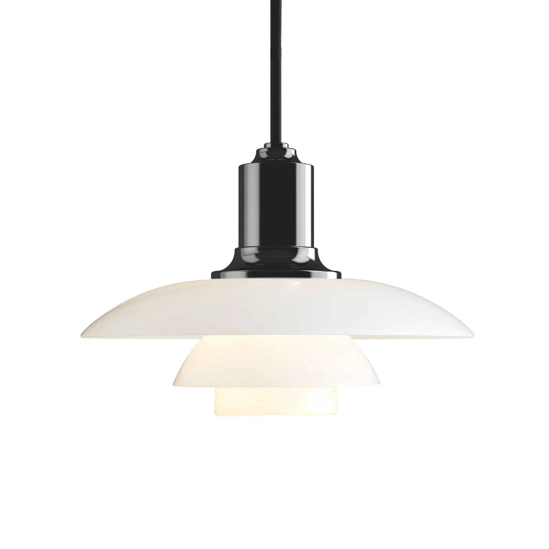 PH 2/1 hanglamp, Gemetalliseerd zwart Louis Poulsen