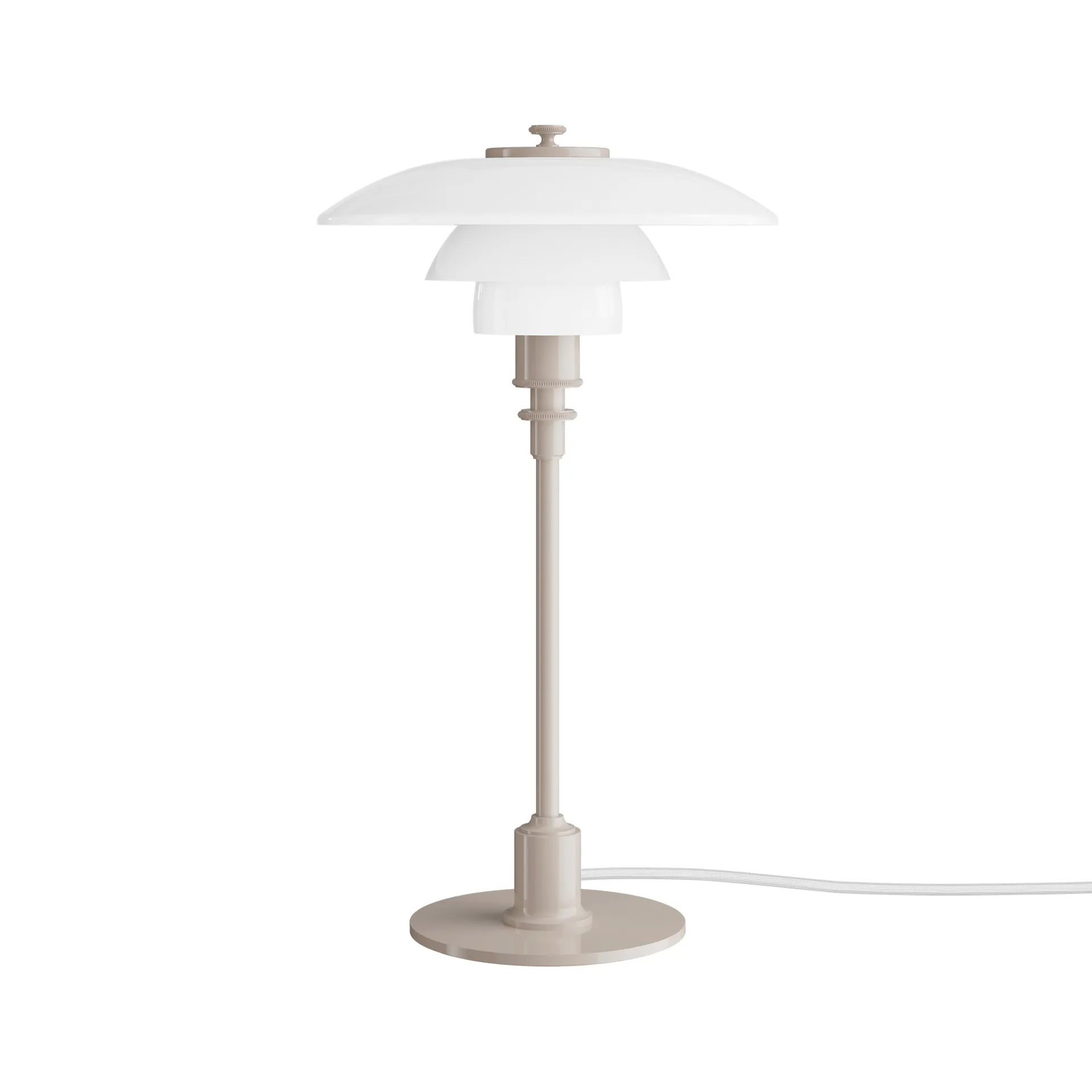PH 2/1 tafellamp, Glossy beige Louis Poulsen