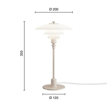 PH 2/1 tafellamp - Glossy beige - Louis Poulsen