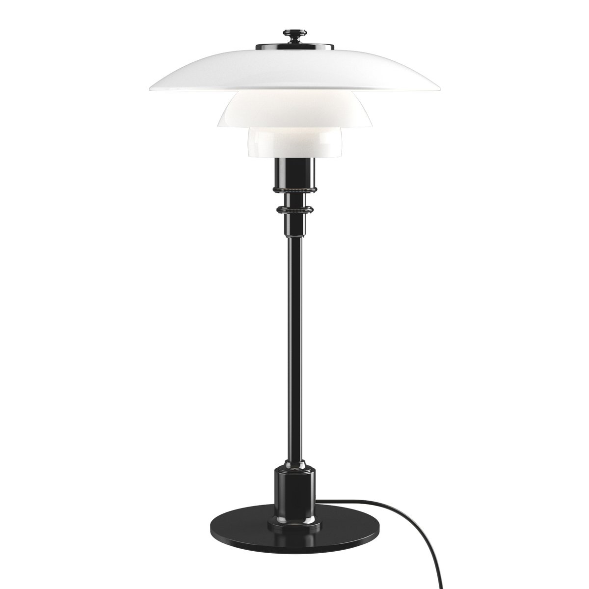 Louis Poulsen PH 2/1tafellamp Zwart | Scandinavisch Interieur | Bureau- & tafellampen | Zwart