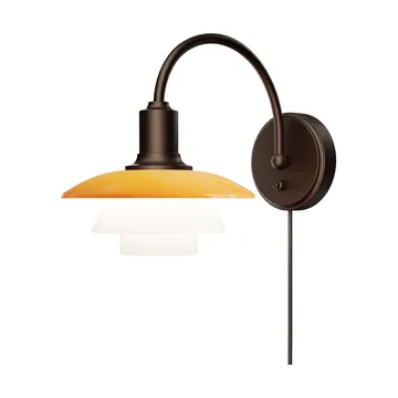 PH 2/2 Centenary Edition wandlamp - Amber-opaal wit, stekker - Louis Poulsen