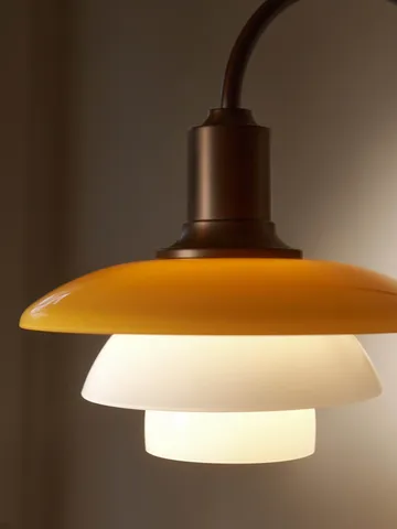 PH 2/2 Centenary Edition wandlamp - Amber-opaal wit, stekker - Louis Poulsen