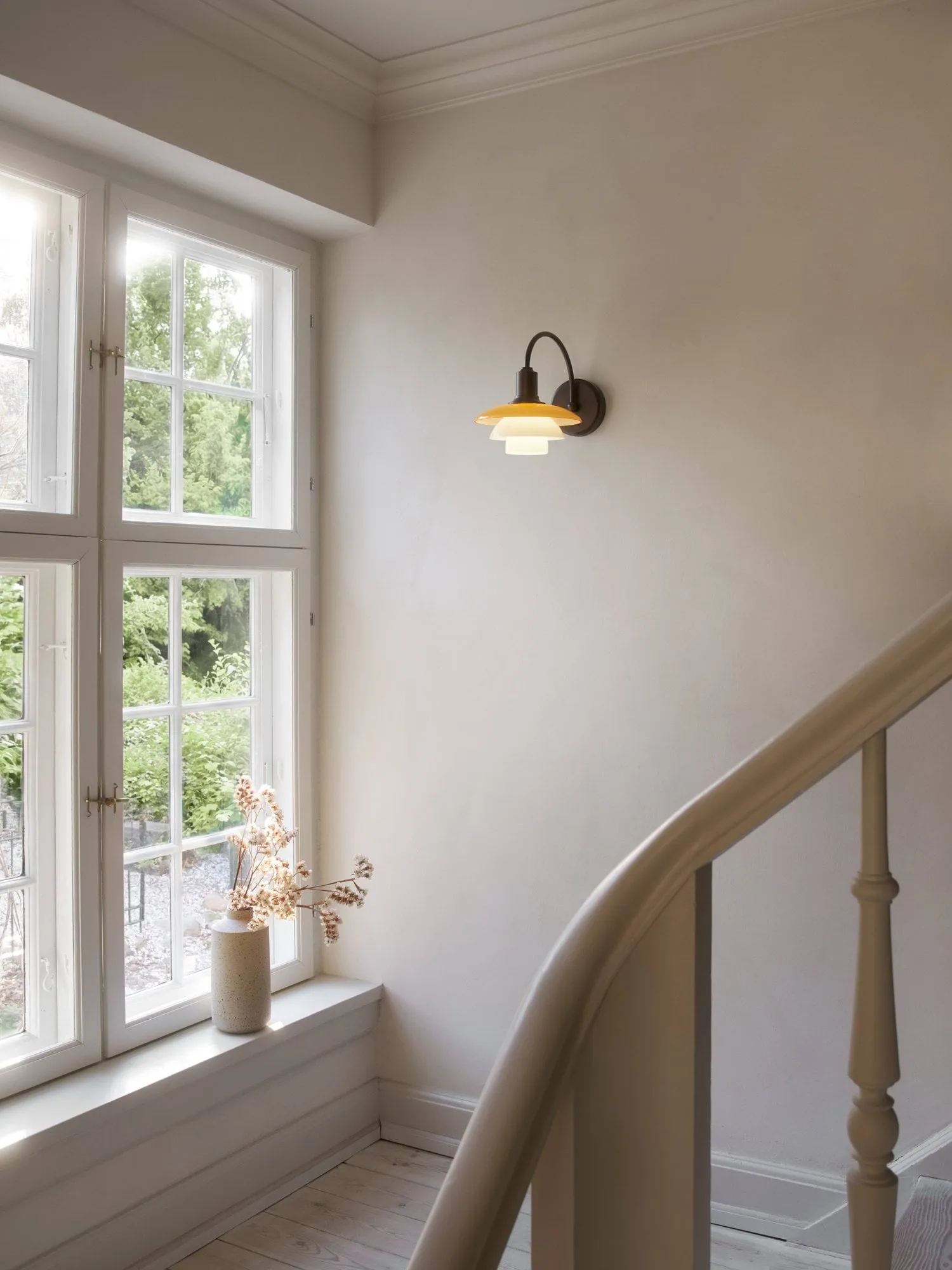 PH 2/2 Centenary Edition wandlamp, Amber-opaalwit, snelle installatie Louis Poulsen