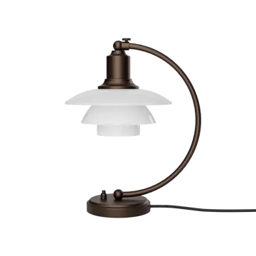 PH 2/2 Luna tafellamp - Aged brass-opaalglas - Louis Poulsen