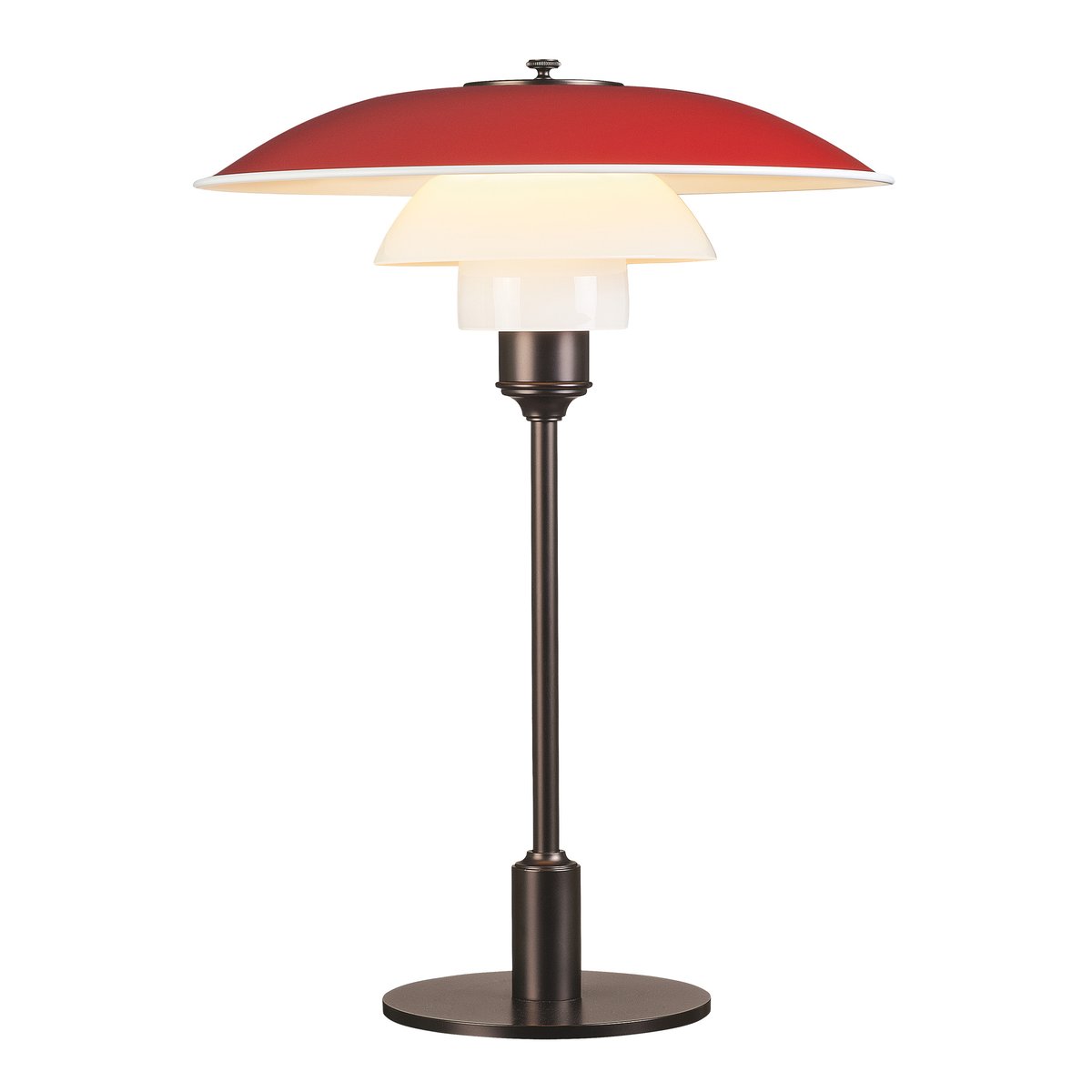 Louis Poulsen PH 3½-2 ½ tafellamp Rood | Scandinavisch Interieur | Bureau- & tafellampen | Rood