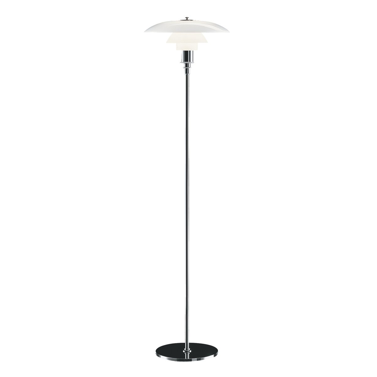 Louis Poulsen PH 3½-2½ vloerlamp Chroom