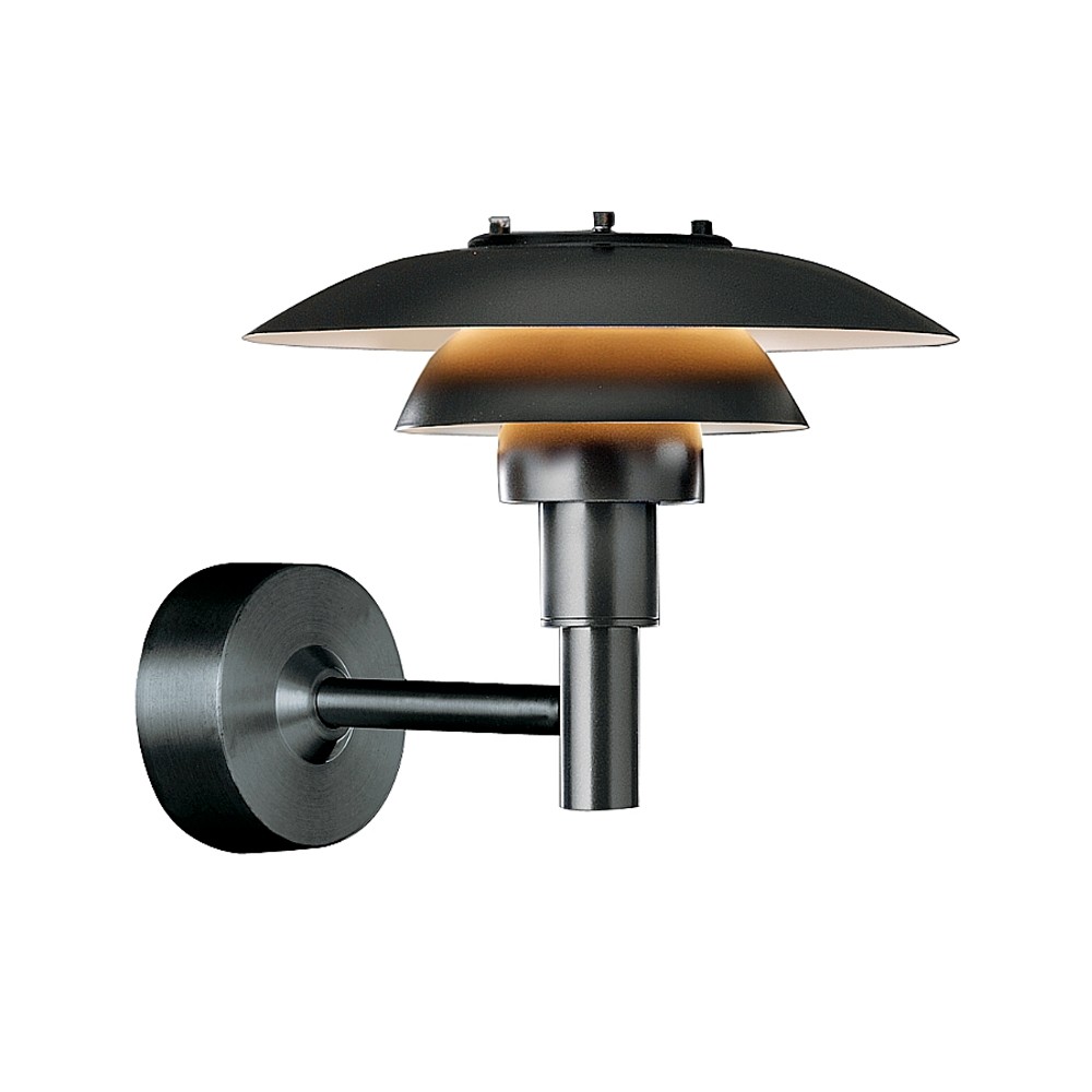Louis Poulsen PH 3-2½ wandlamp Zwart