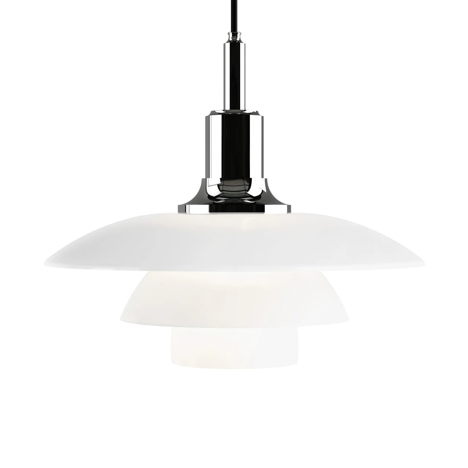 PH 3½-3 opaalglas hanglamp, Chroom Louis Poulsen