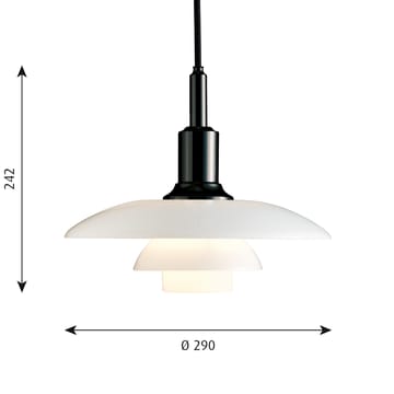 PH 3/2 hanglamp - Zwart - Louis Poulsen