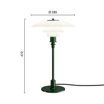 PH 3/2 tafellamp - Glossy deep green - Louis Poulsen