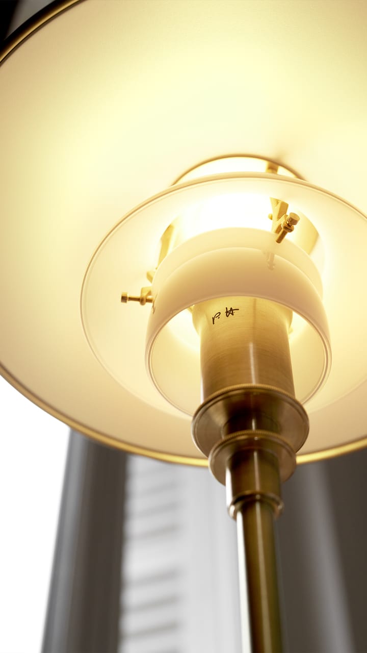 PH 3/2 tafellamp Limited Edition, Messing-opaalglas Louis Poulsen