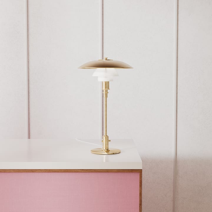 PH 3/2 tafellamp Limited Edition, Messing-opaalglas Louis Poulsen