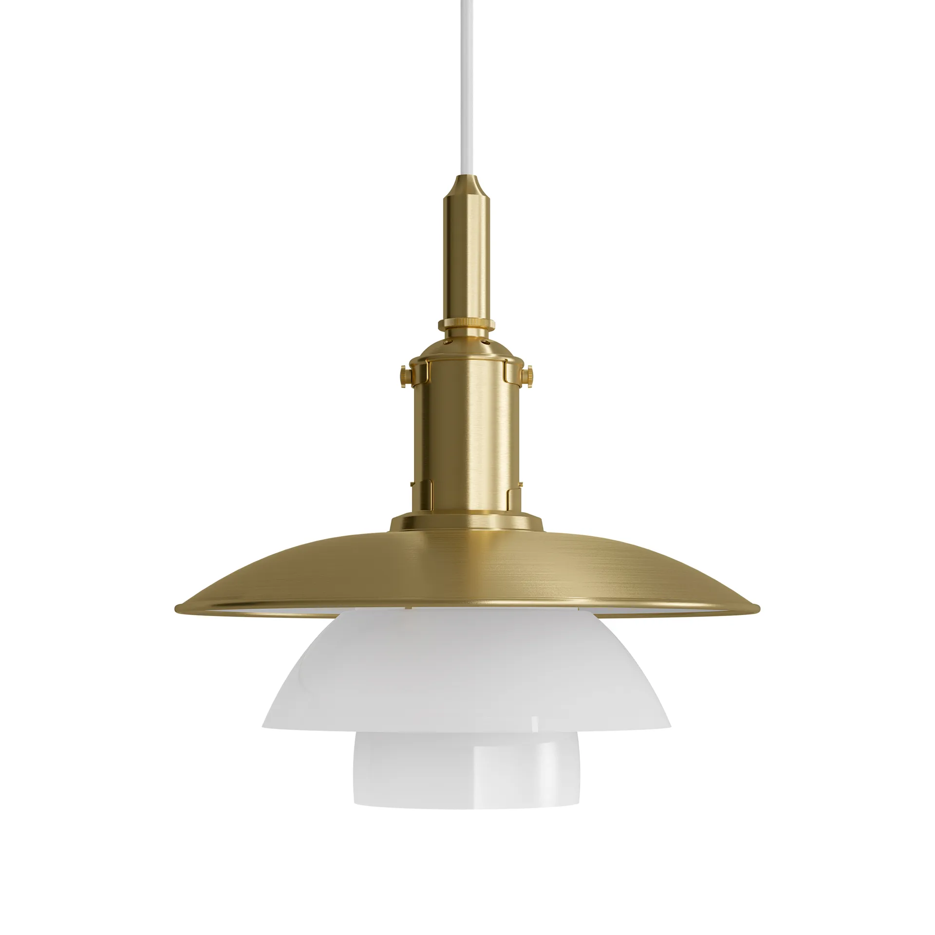 PH 3/3 hanglamp Limited Edition, Messing-opaalglas Louis Poulsen