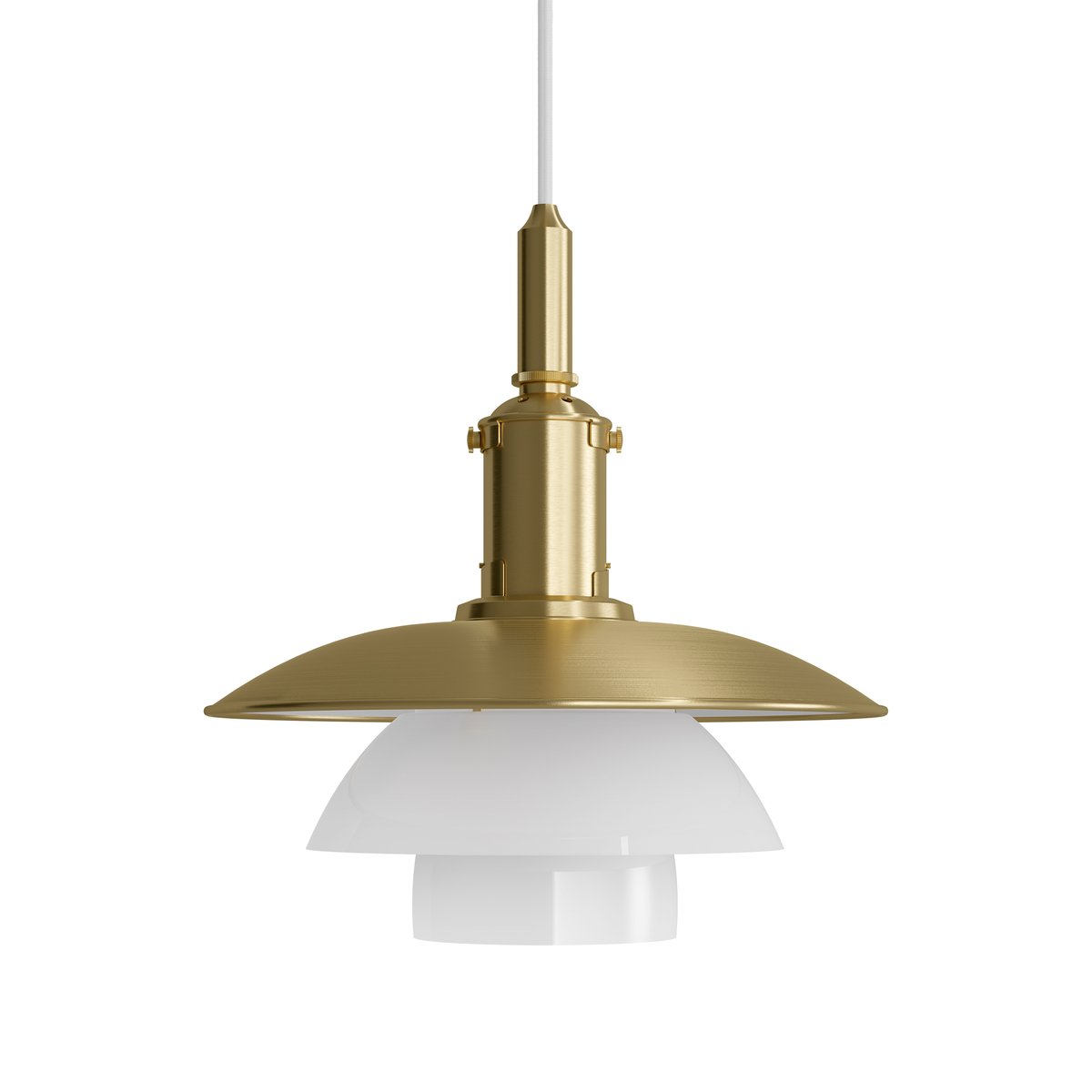 Louis Poulsen PH 3/3 hanglamp Limited Edition Messing-opaalglas
