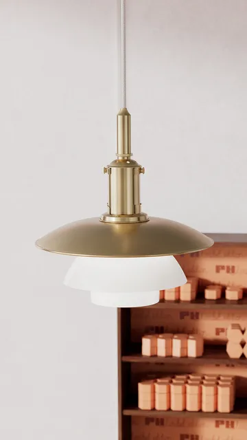 PH 3/3 hanglamp Limited Edition - Messing-opaalglas - Louis Poulsen