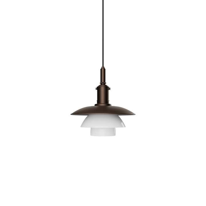 PH 3/3 Luna hanglamp - Aged brass-opaalglas - Louis Poulsen