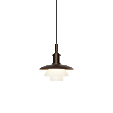 PH 3/3 Luna hanglamp - Aged brass-opaalglas - Louis Poulsen