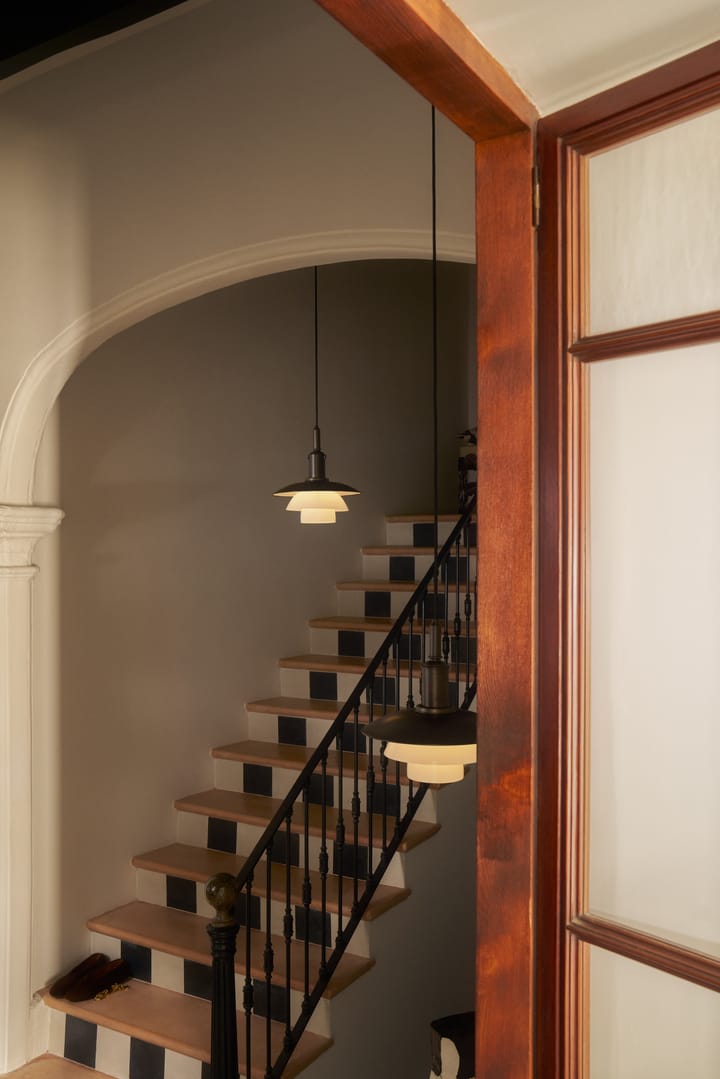 PH 3/3 Luna hanglamp, Aged brass-opaalglas Louis Poulsen