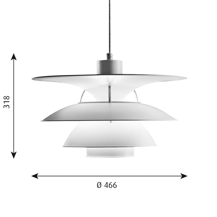 PH 5-4½, hanglamp, Wit Louis Poulsen