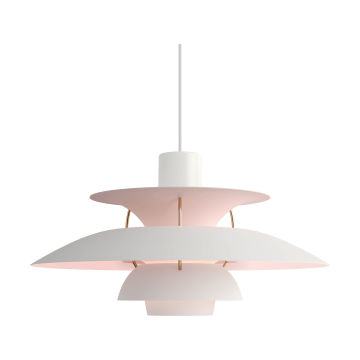 PH 5 Anniversary edition hanglamp - Matte white-pale rose - Louis Poulsen