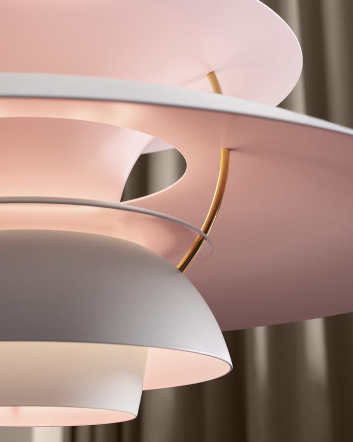 PH 5 Anniversary edition hanglamp, Matte white-pale rose Louis Poulsen