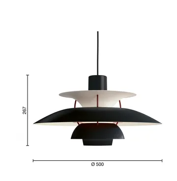 PH 5 Black Edition 2025 hanglamp - Black - Louis Poulsen