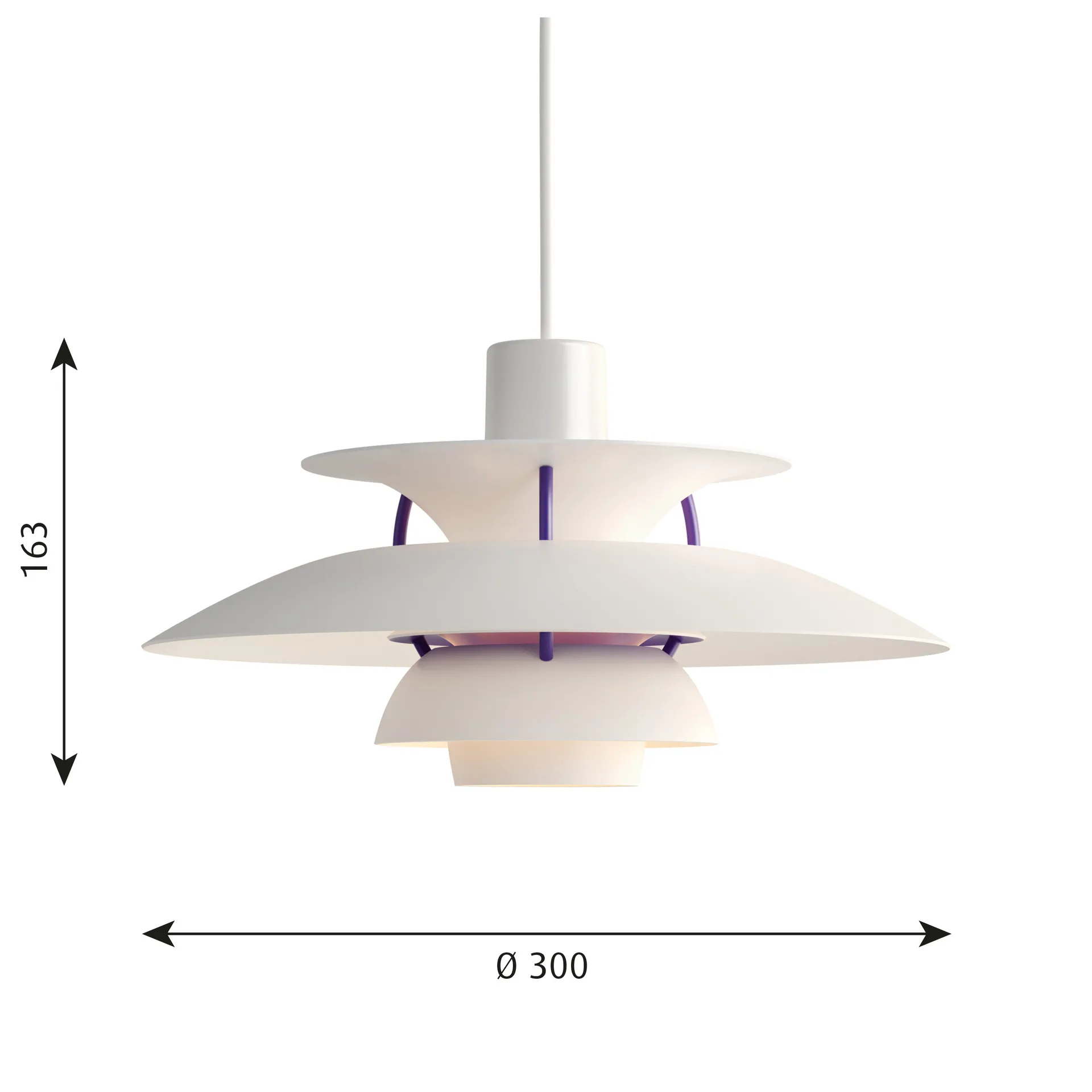 PH 5 hanglamp, Ø300, Klassiek wit Louis Poulsen