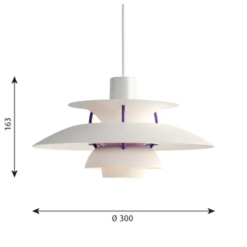 PH 5 hanglamp - Ø300, Klassiek wit - Louis Poulsen