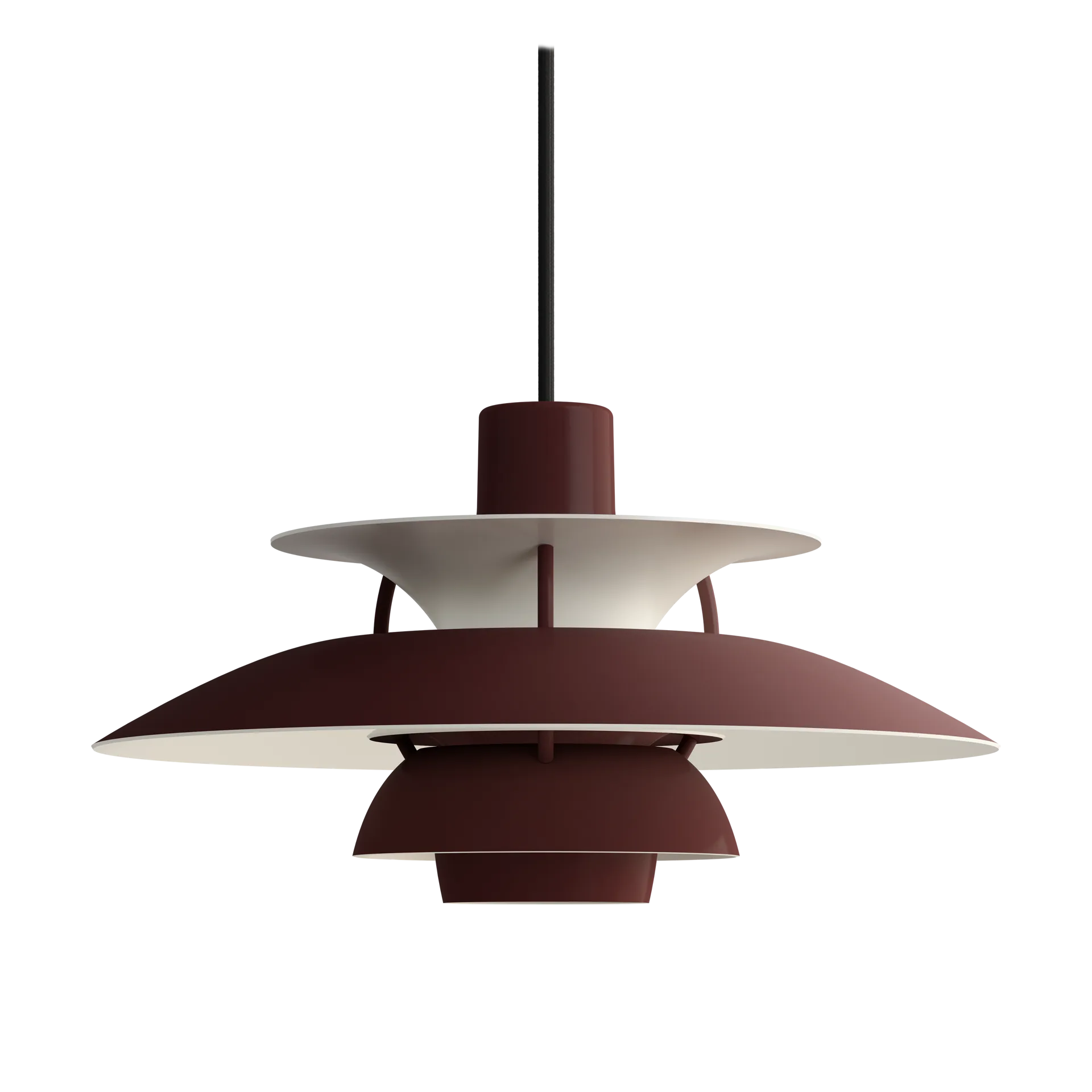 PH 5 hanglamp, Ø300, Monochrom burgundy Louis Poulsen