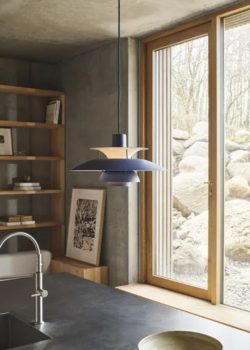 PH 5 hanglamp - Ø300, Monochrom dusty indigo - Louis Poulsen