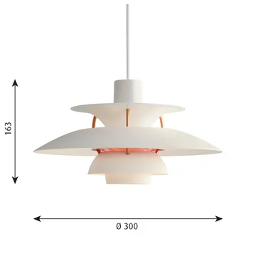 PH 5 hanglamp - Ø300, Wit moderne - Louis Poulsen