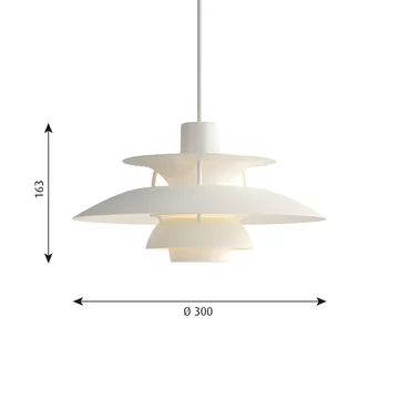 PH 5 hanglamp - Ø300, Wit - Louis Poulsen
