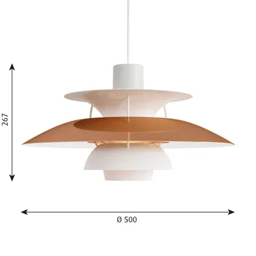 PH 5 hanglamp - Ø500, Koper - Louis Poulsen