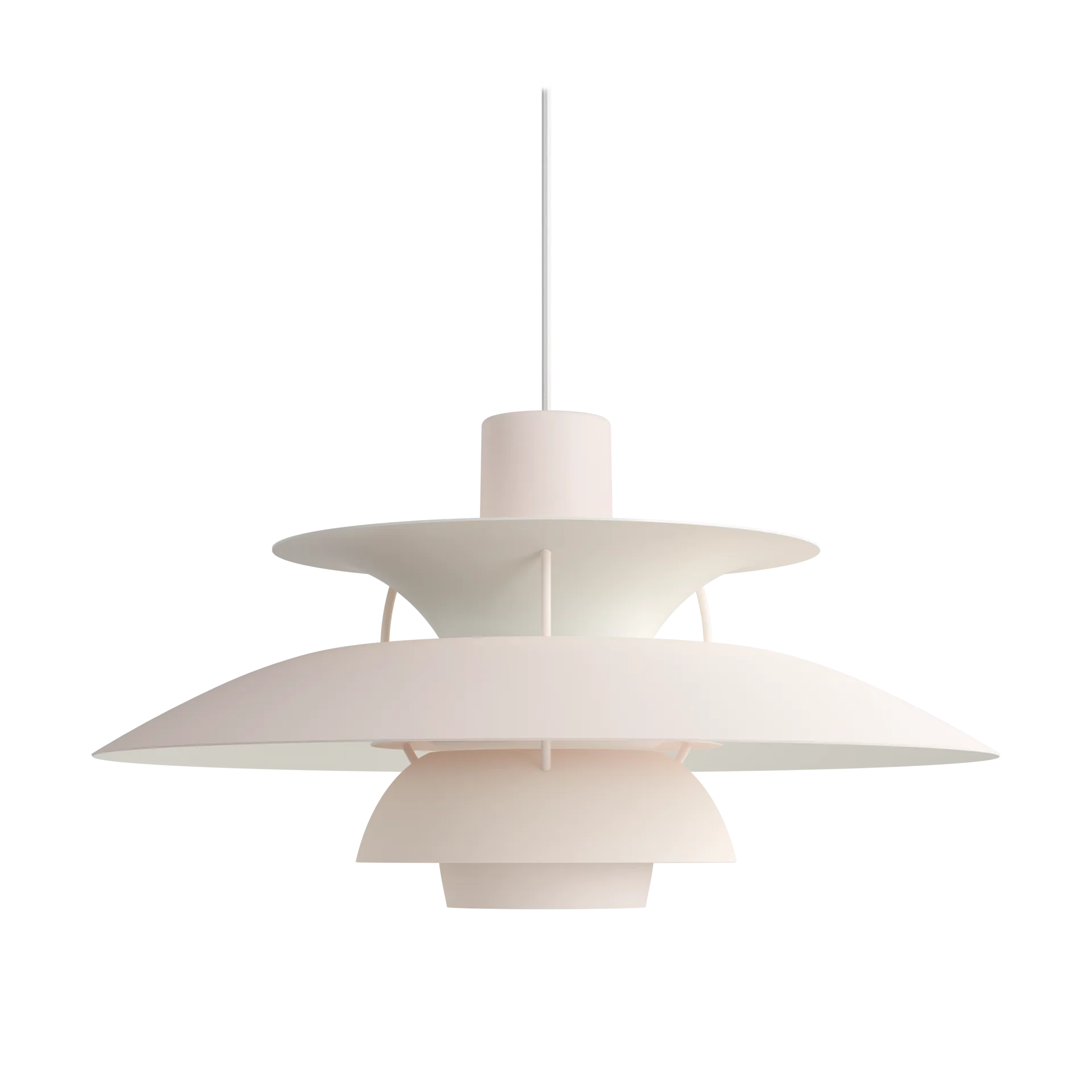 PH 5 hanglamp, Ø500, Monochrom pale blush Louis Poulsen