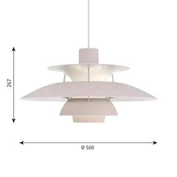 PH 5 hanglamp - Ø500, Oestergrijs - Louis Poulsen