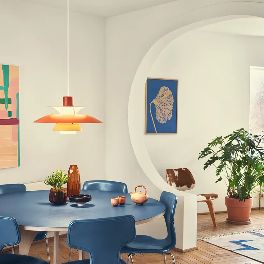 PH 5 hanglamp, Ø500, Oranje Louis Poulsen