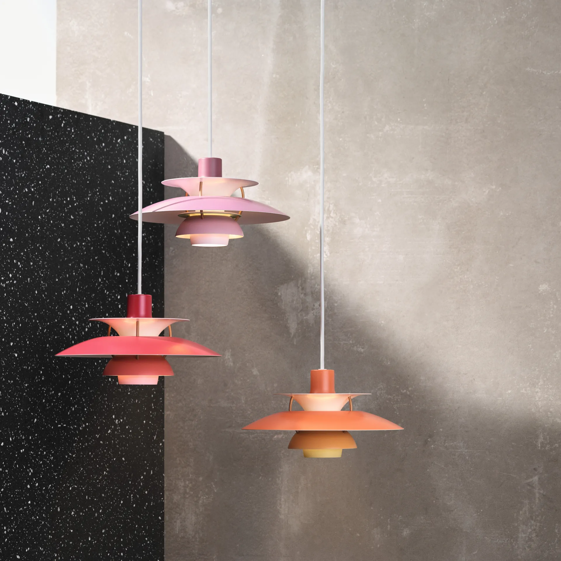 PH 5 hanglamp, Ø500, Oranje Louis Poulsen