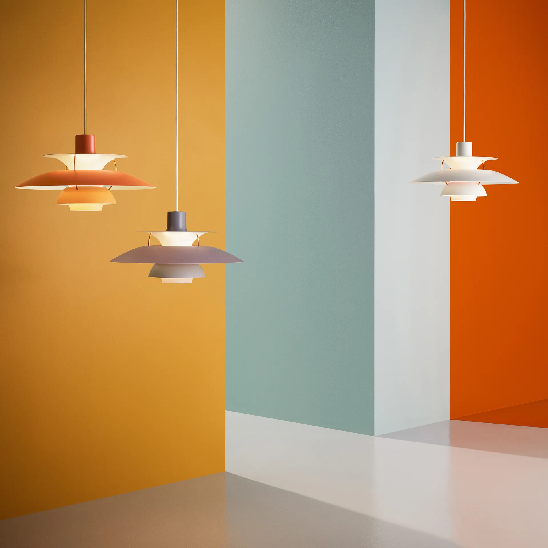 PH 5 hanglamp, Ø500, Oranje Louis Poulsen
