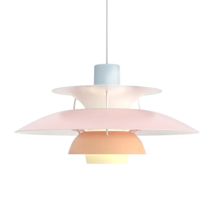 PH 5 hanglamp - Ø500, Pastel-blauw-roze-perzik - Louis Poulsen