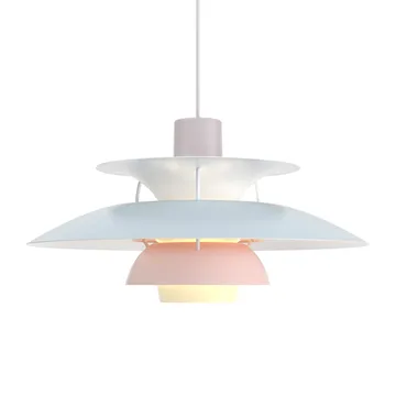 PH 5 hanglamp - Ø500, Pastel-oestergrijs-blauw-roze - Louis Poulsen