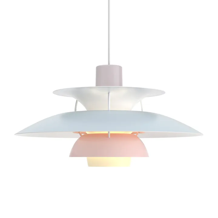 PH 5 hanglamp - Ø500, Pastel-oestergrijs-blauw-roze - Louis Poulsen