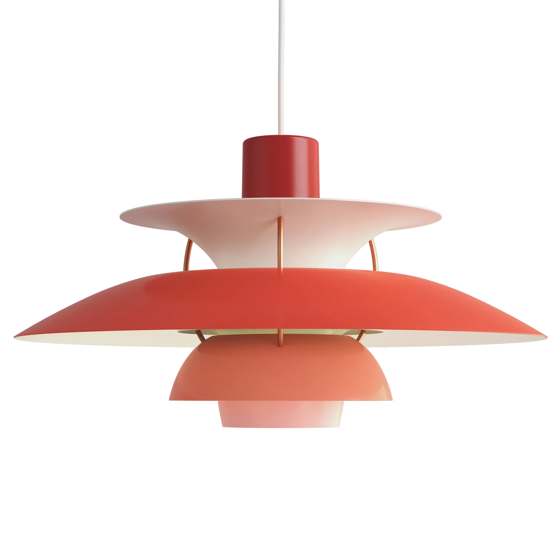 PH 5 hanglamp, Ø500, Rood Louis Poulsen